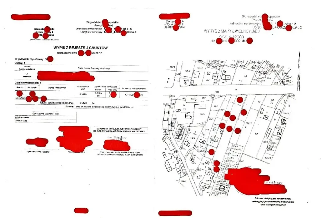 Wypis i wyrys z rejestru gruntów do kredytu hipotecznego